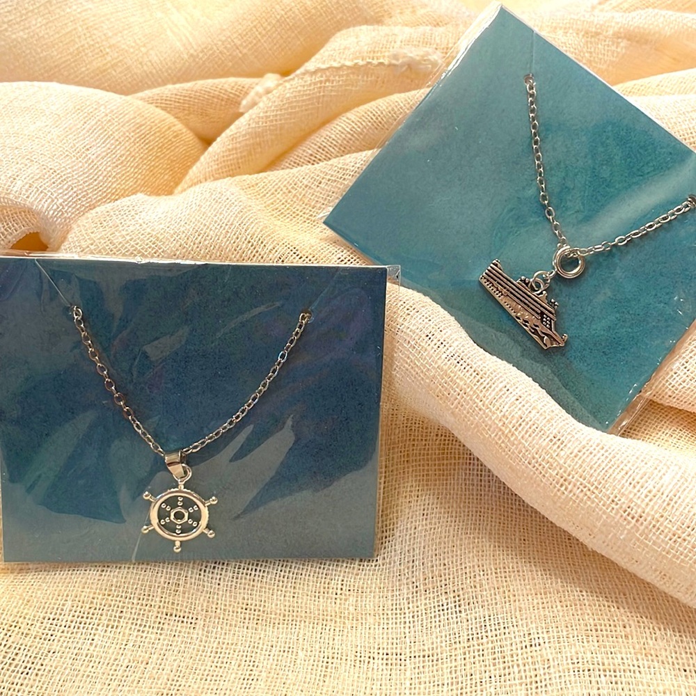 Effy Ship and Ship Wheel Necklace
